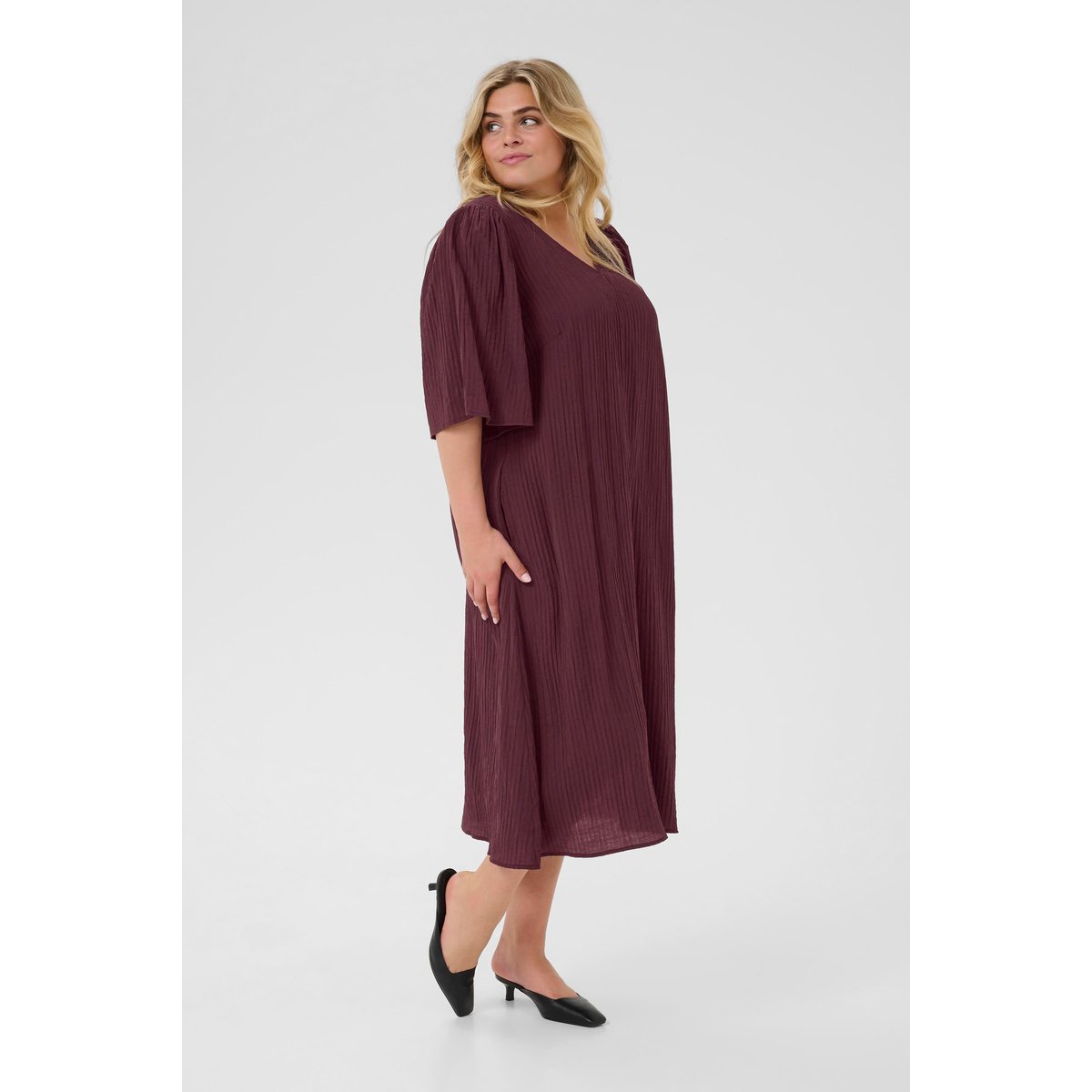 Robe beige fudge, KAFFE CURVE
