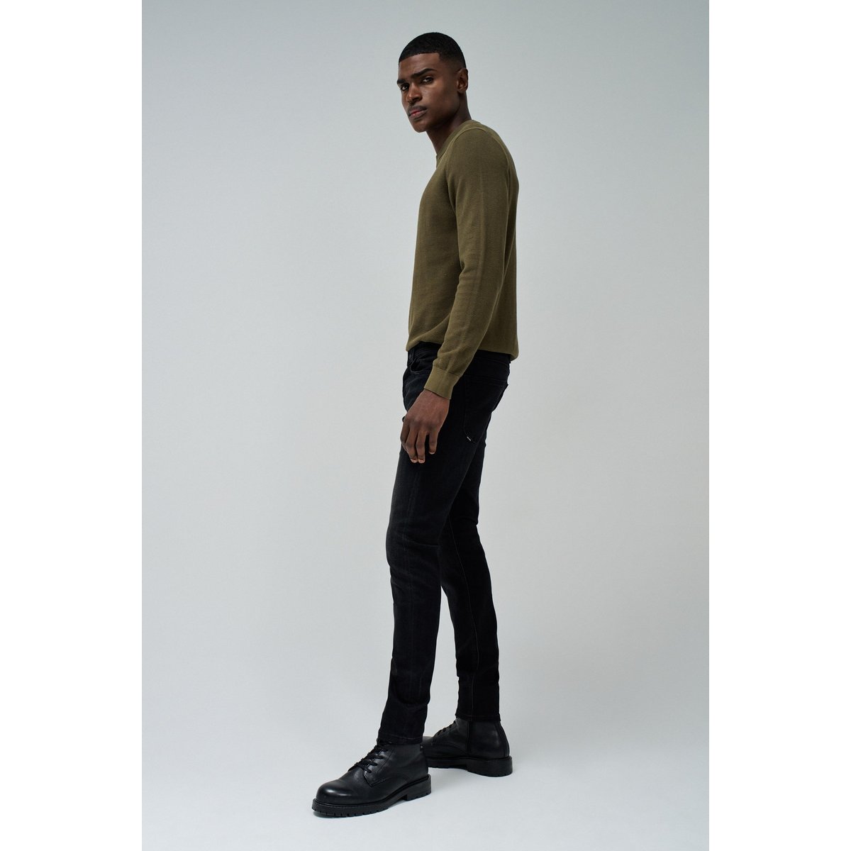 JEAN SKINNY S-REPEL noir, SALSA JEANS