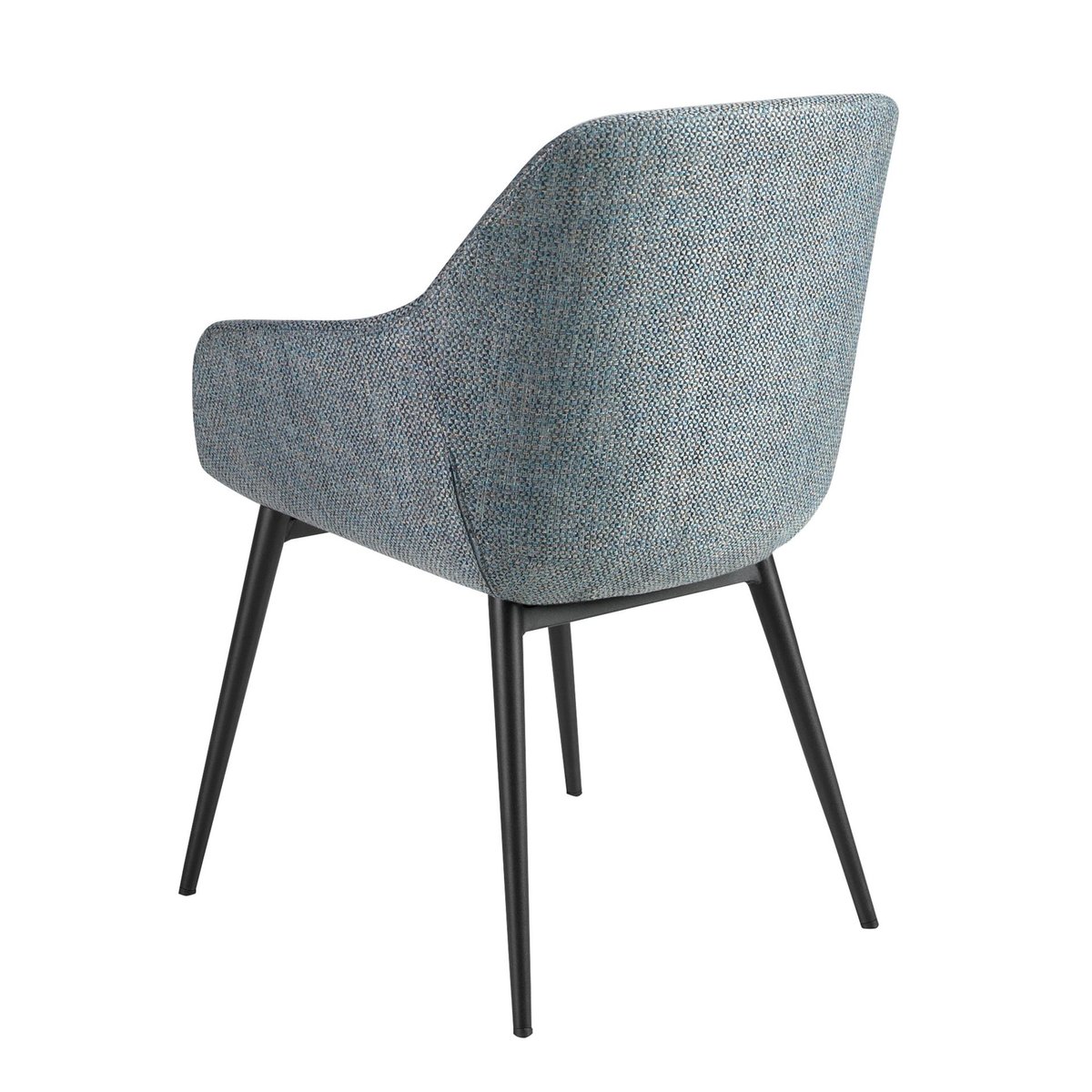 Chaise en tissu marbré mottled bluish grey | black, ANGEL CERDA