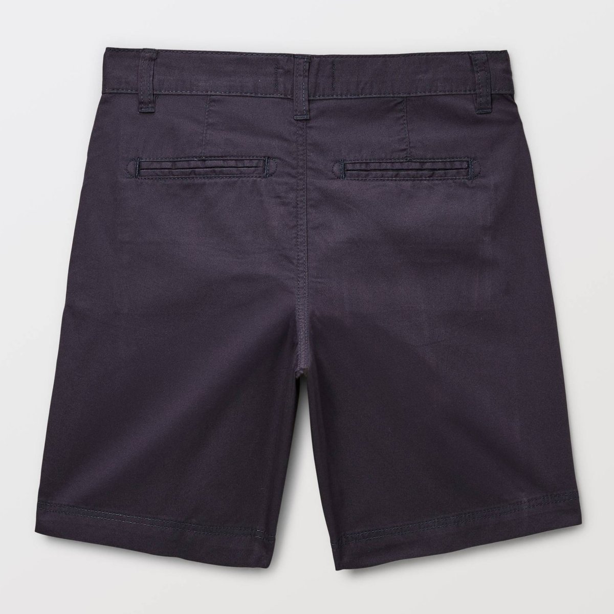 Bermuda droit uni en coton BIO GOTS marine, MONOPRIX