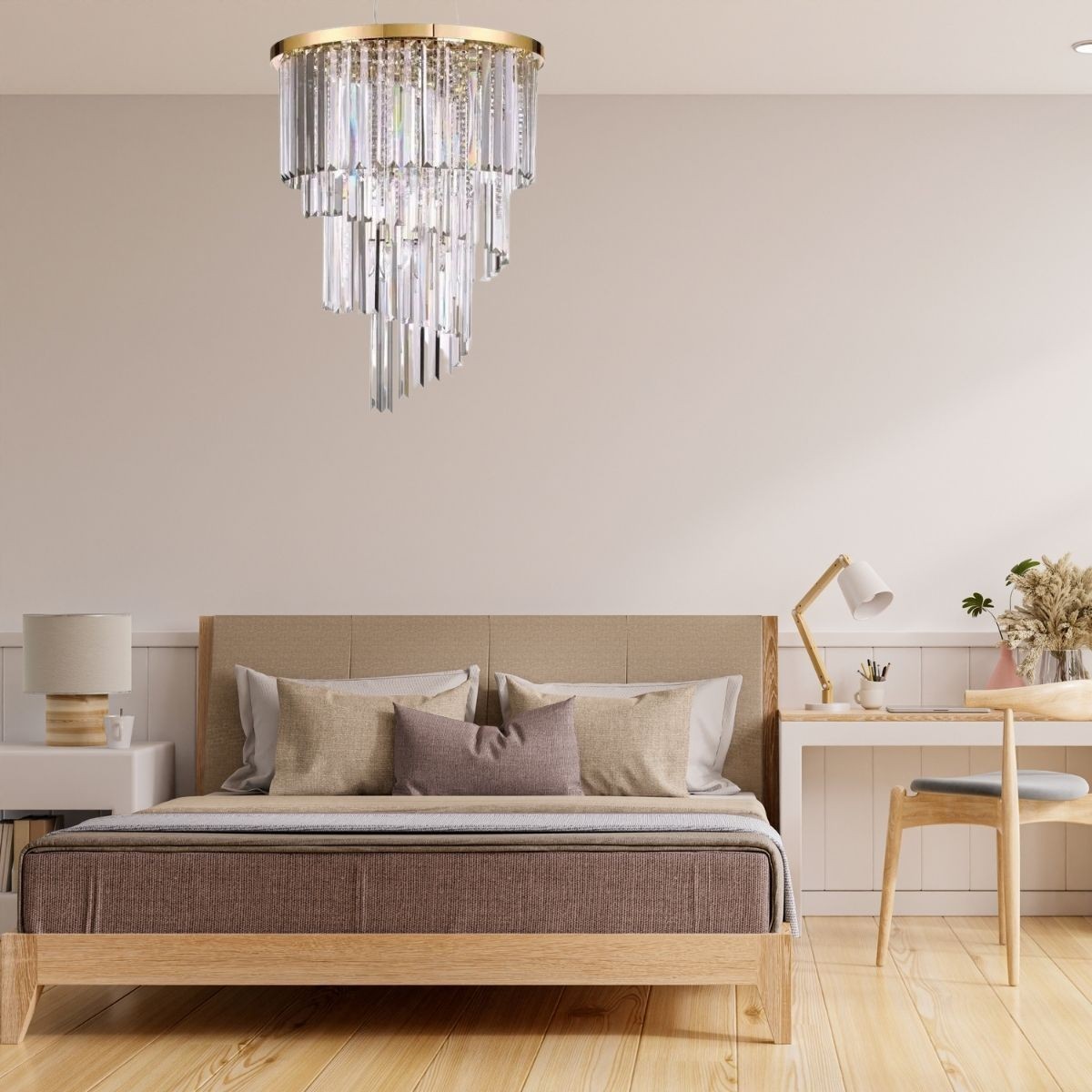 Suspension CARLTON doré, IDEAL LUX