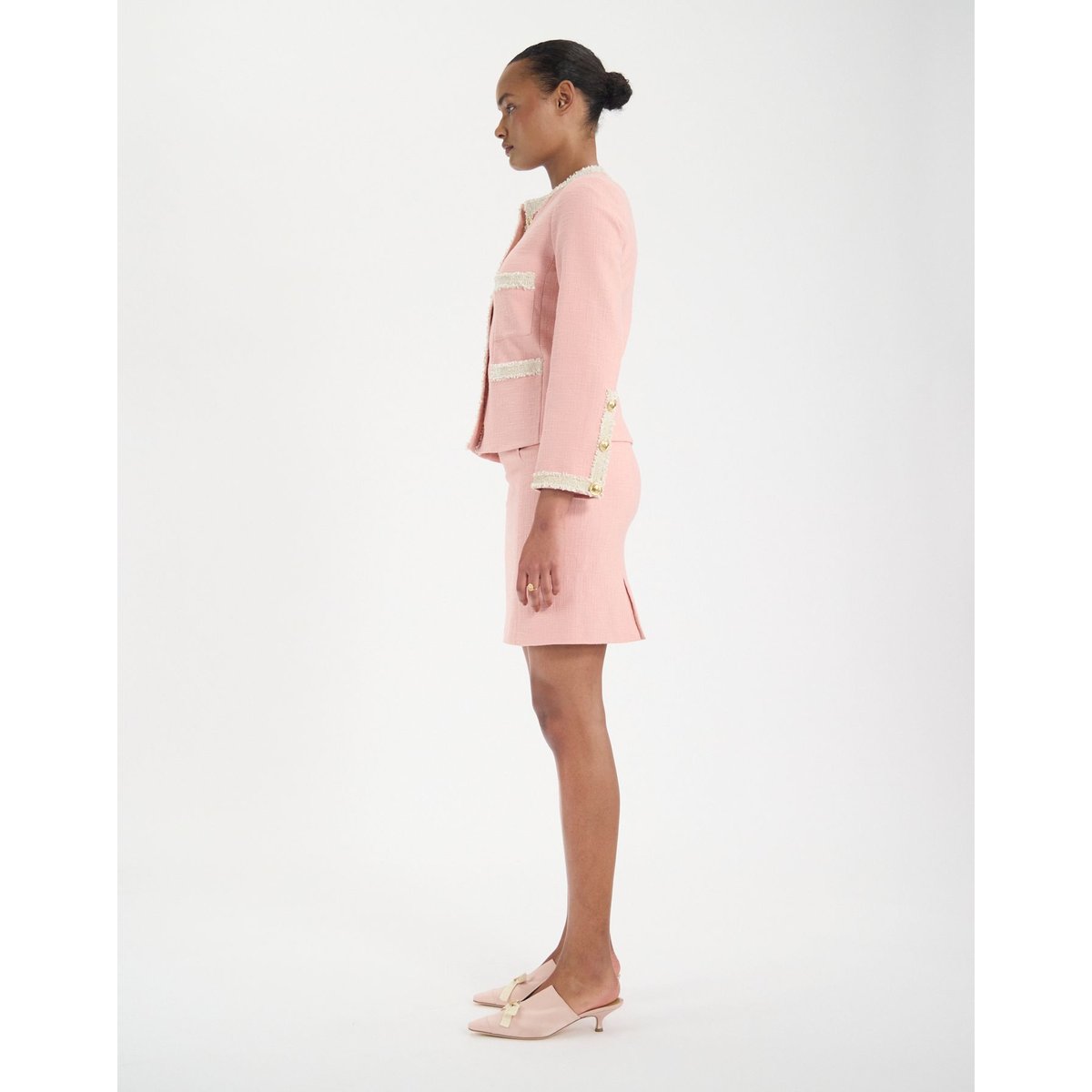 Veste Adelaïde rose rose, INES DE LA FRESSANGE PARIS
