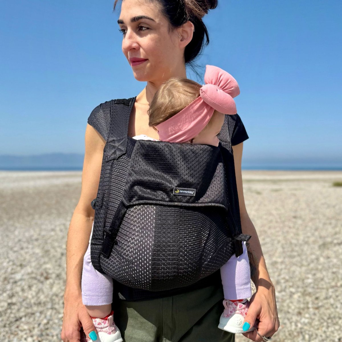 Porte-bébé noir, MINIMONKEY