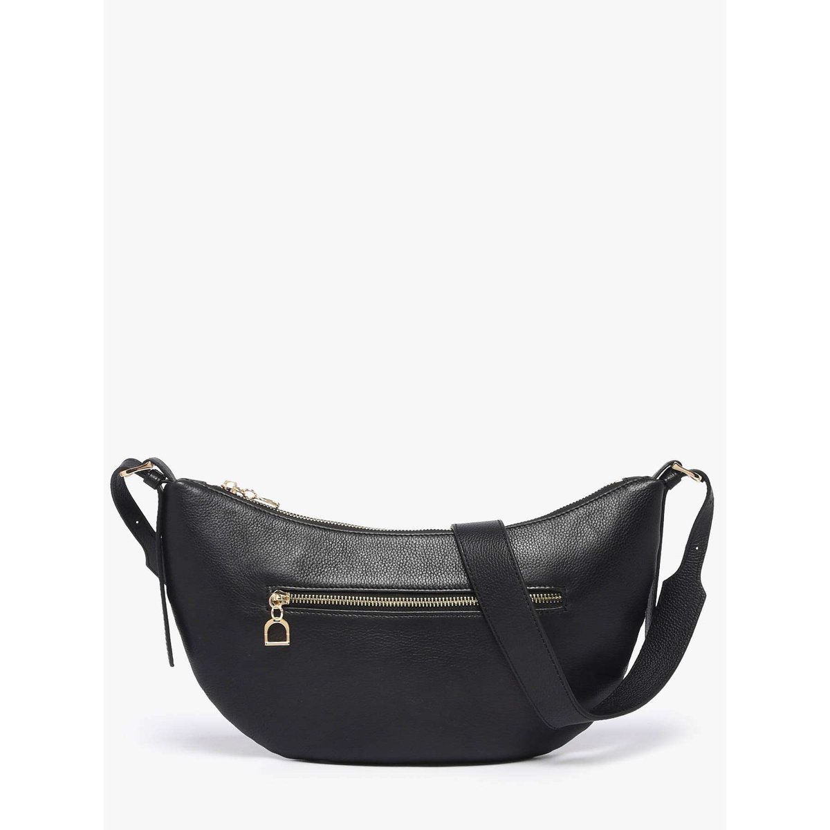 Sac bandoulière Tradition cuir noir, ETRIER