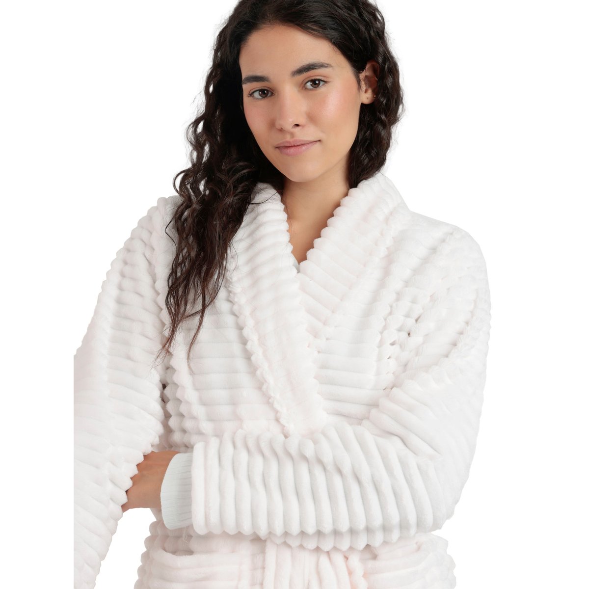 Robe de chambre Soft Hearts ivoire, ADMAS