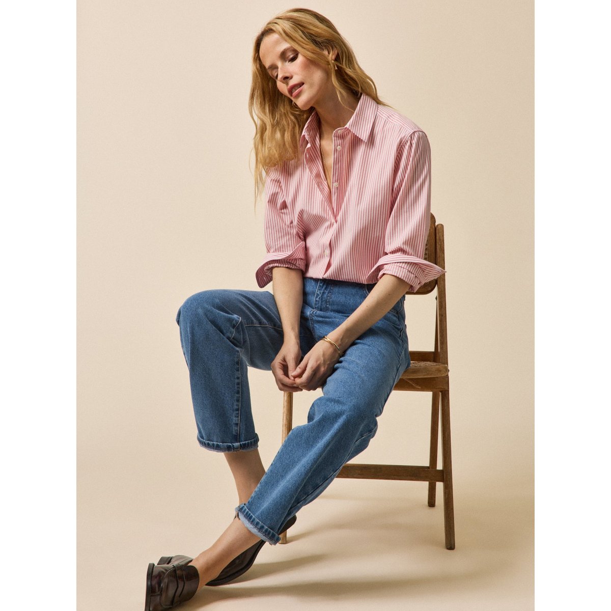 Chemise rayée - Coupe Gaby rayure rose, CYRILLUS