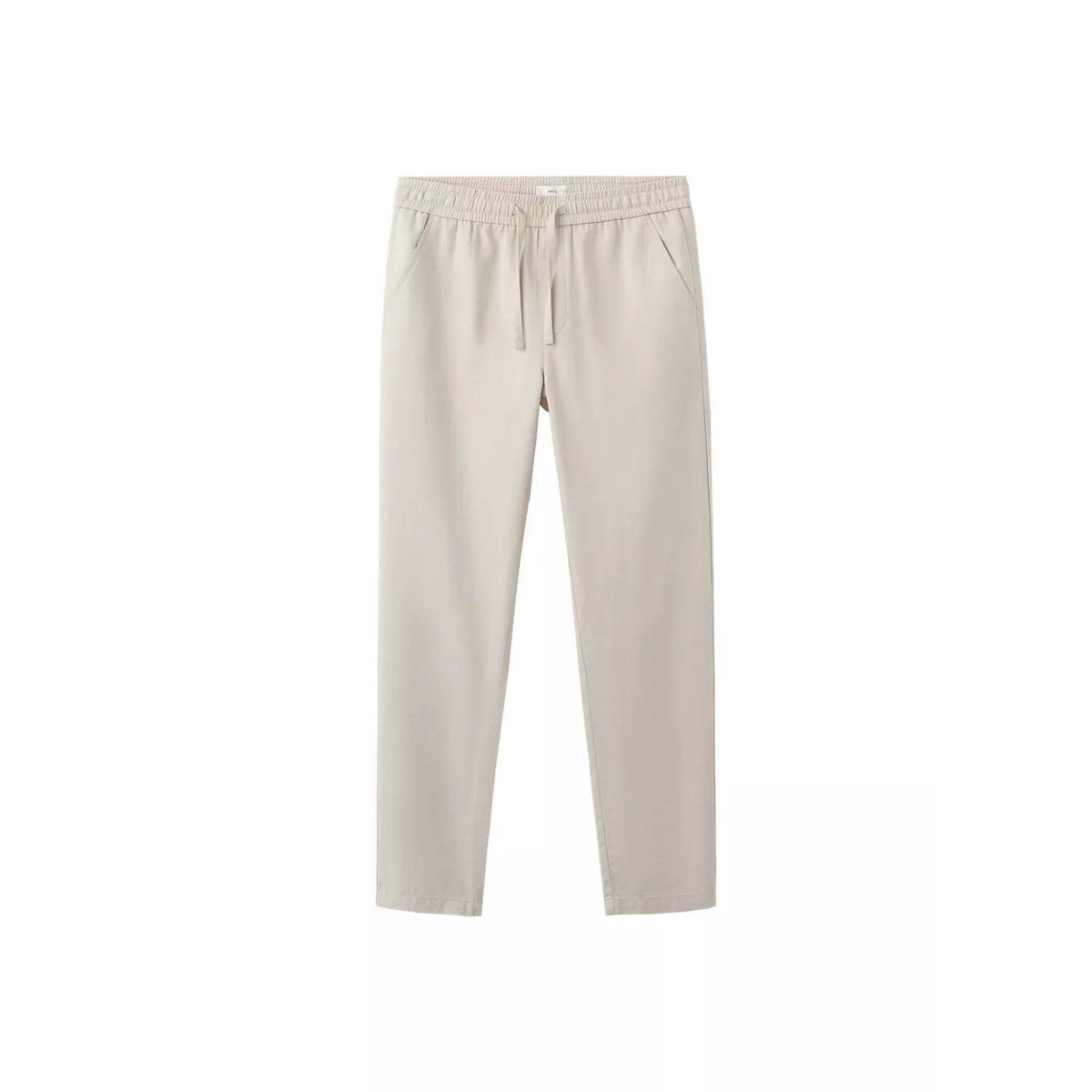 Pantalon coton lin cordon sable, MANGO TEEN