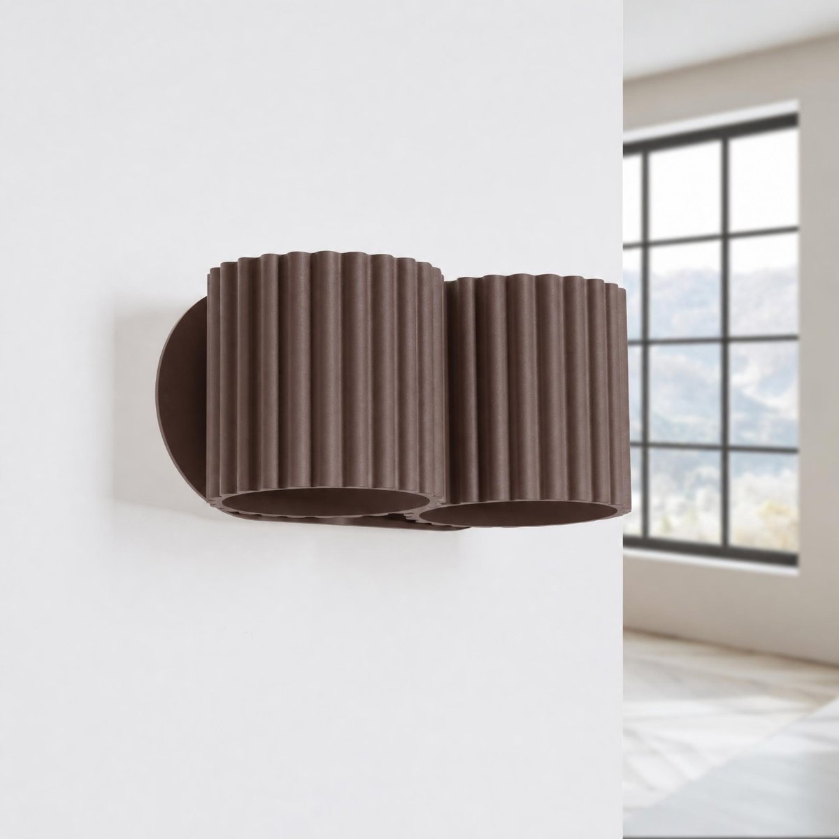 Applique murale Aluminium Brun G9 2 Aura brun, EDEN