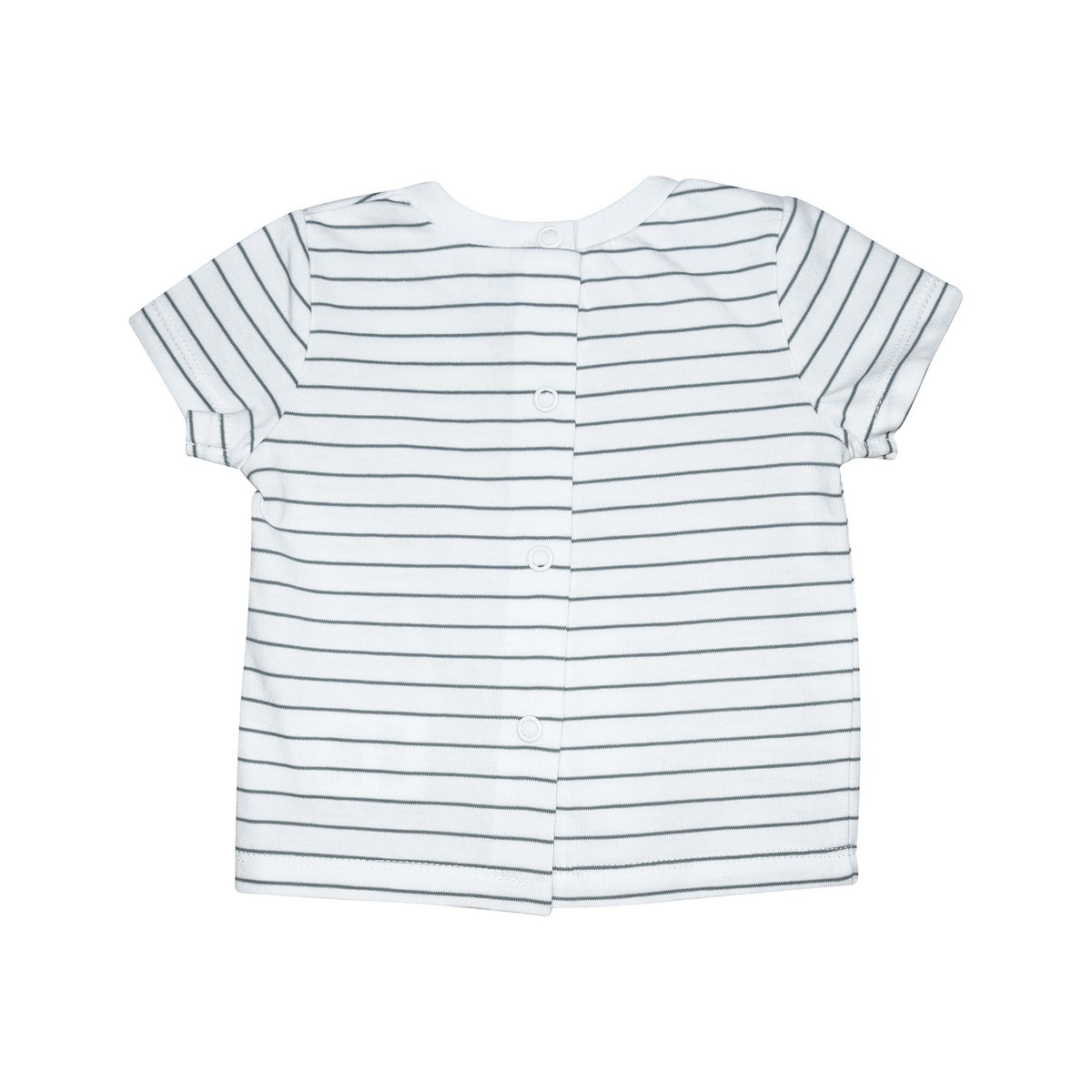 Ensemble t-shirt salopette courte rené bleu, SUCRE D'ORGE
