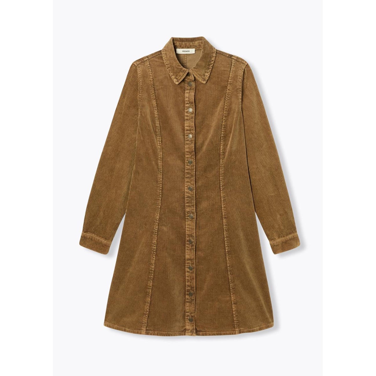 Robe en velours côtelé beige, PROMOD