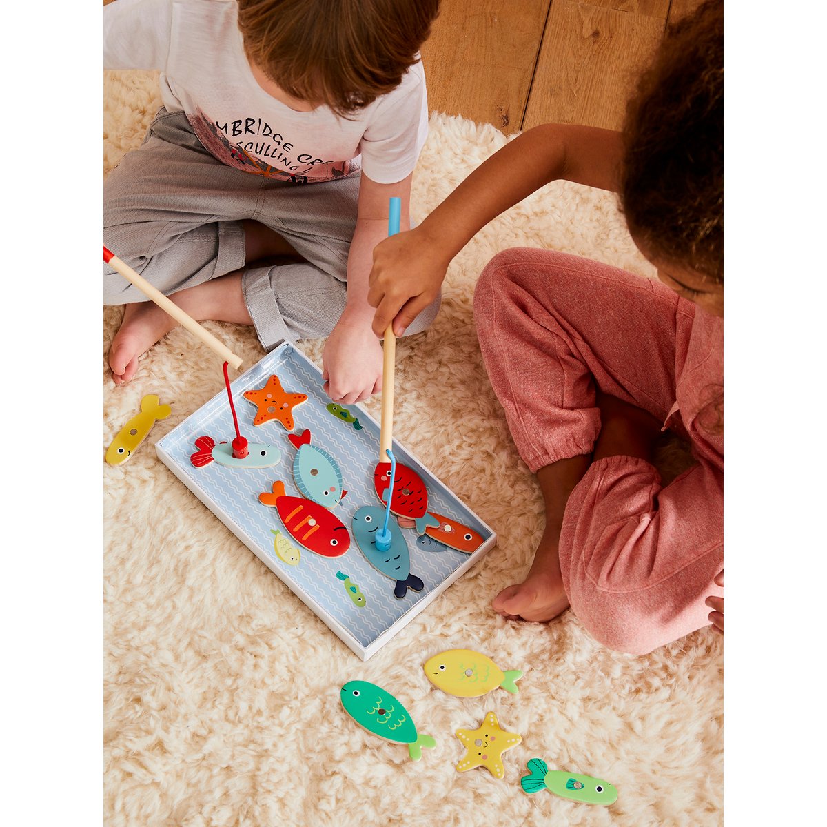Pêche à la ligne magnétique multicolore, VERTBAUDET