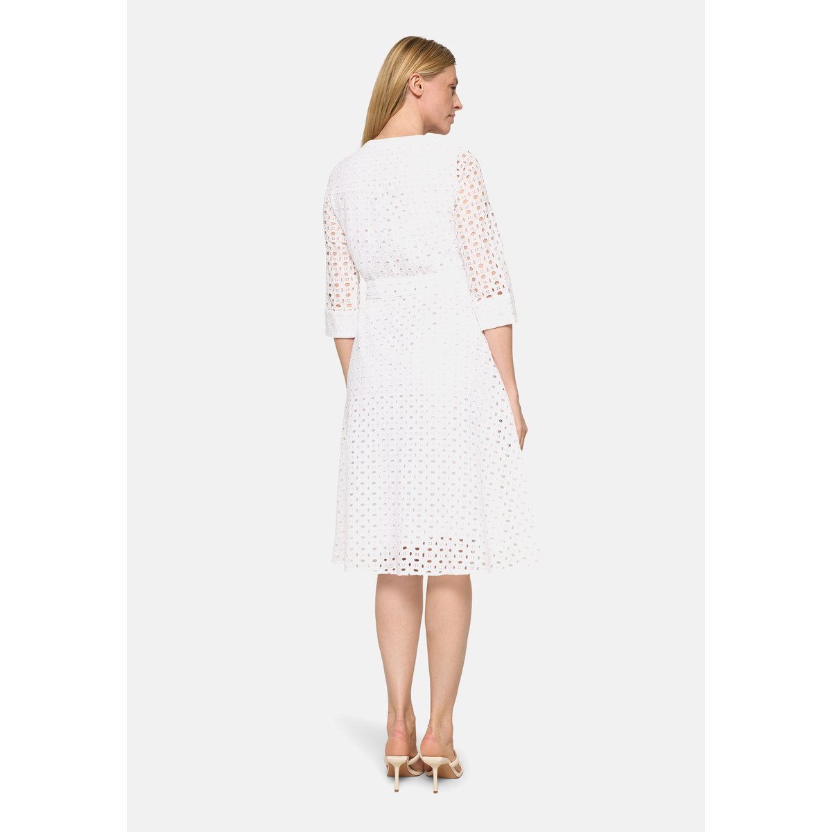 Robe-chemisier à ceinture à nouer blanc, BETTY & CO