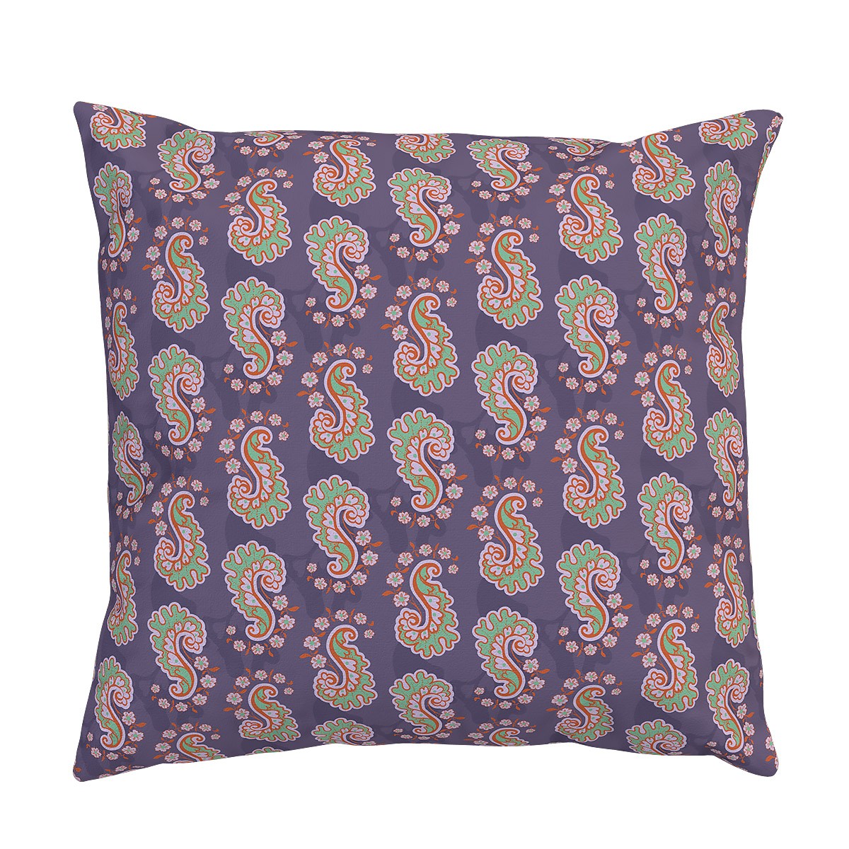 Housse de coussin velours JANICE violet, VENT DE BOHÈME