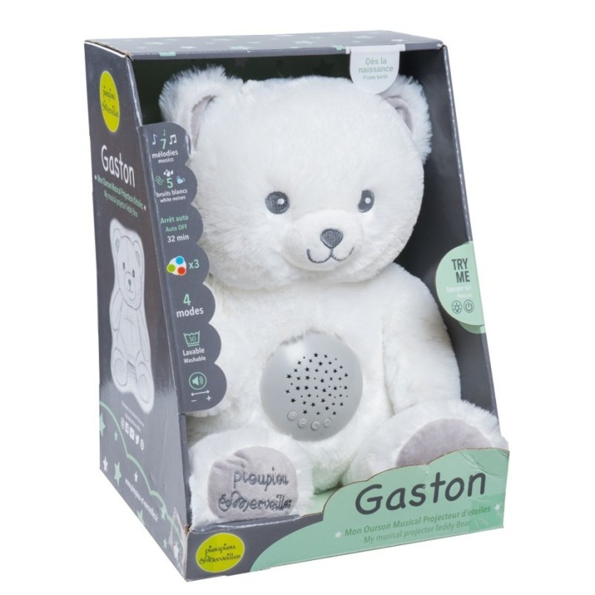 Gaston Ourson Musical blanc, PIOUPIOU ET MERVEILLES