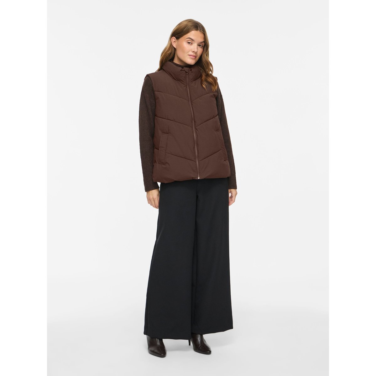 Gilet marron - coffee bean1, VILA