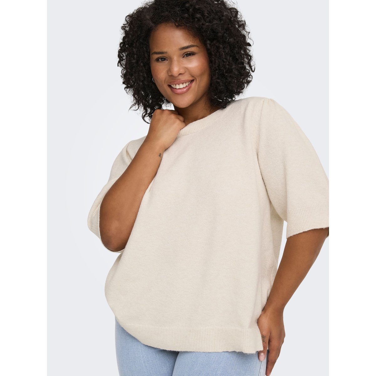 Pull En Maille birch, ONLY CARMAKOMA