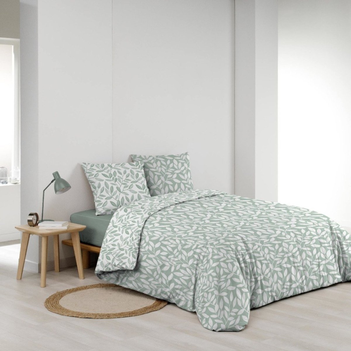 Housse de couette 240x220 + 2 taies imprimées SEQUOIA vert, DECORATIE