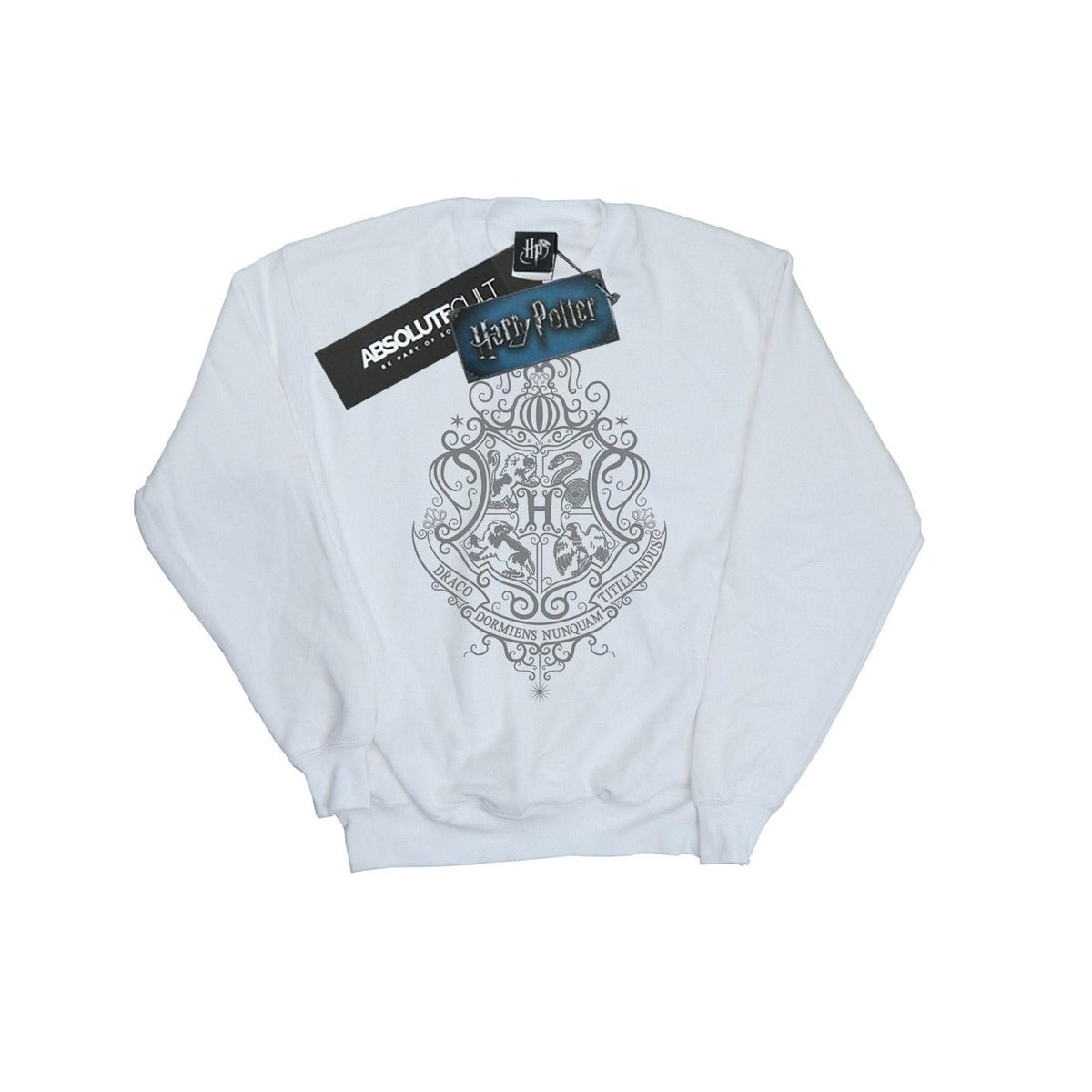 Sweat HOGWARTS DRACO DORMIENS blanc, HARRY POTTER