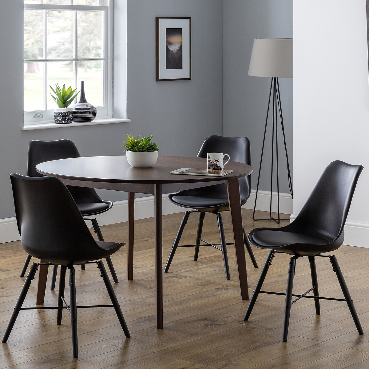 Novie Scandi Dining Chairs (Set of 2) black, SO'HOME
