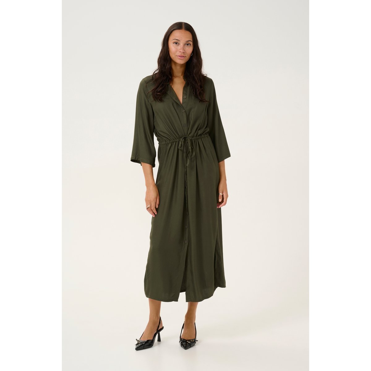 Dress vert foest night, KAFFE