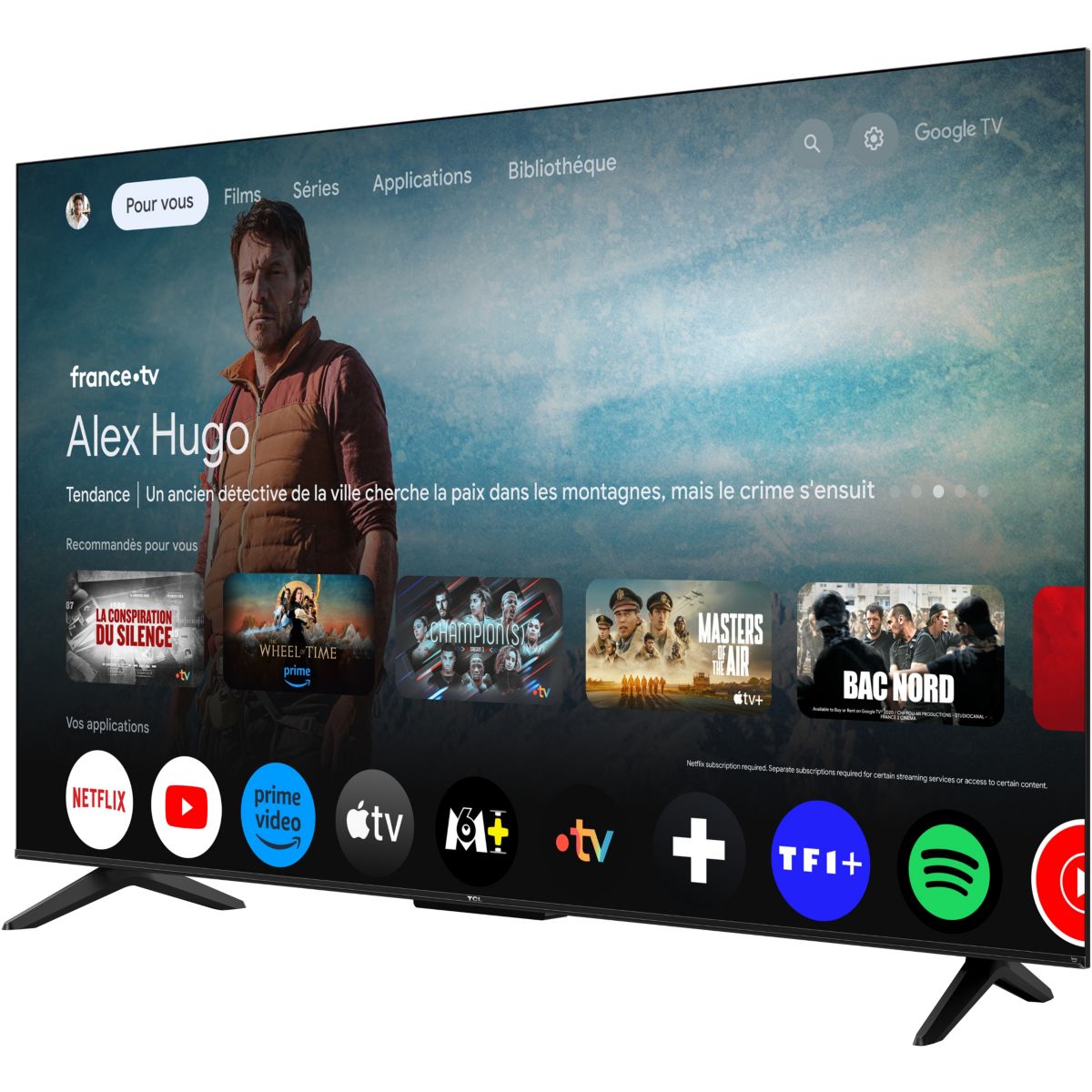 TV QLED 50T69C (2026) 50" (127 cm) métal, TCL