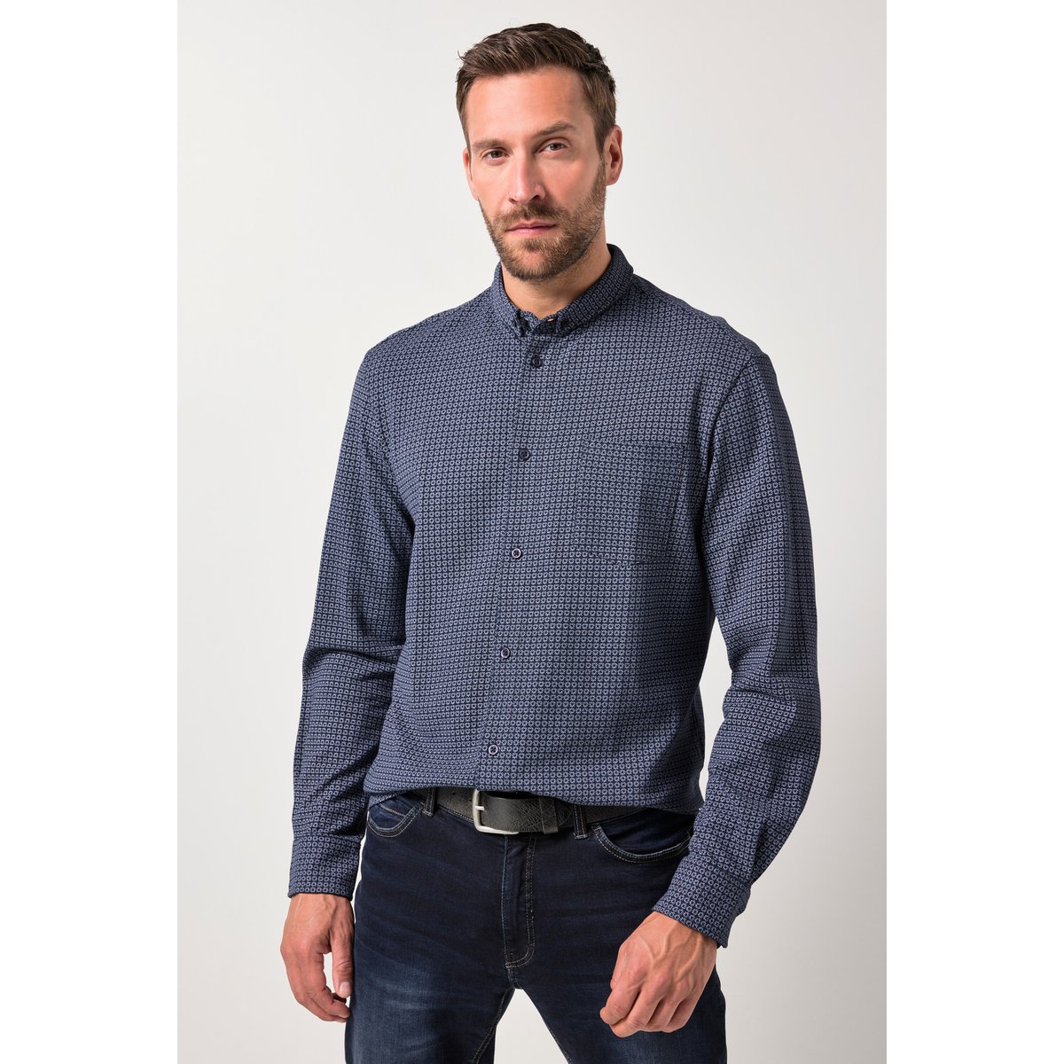 Chemise coupe Modern Fit bleu marine, JP1880