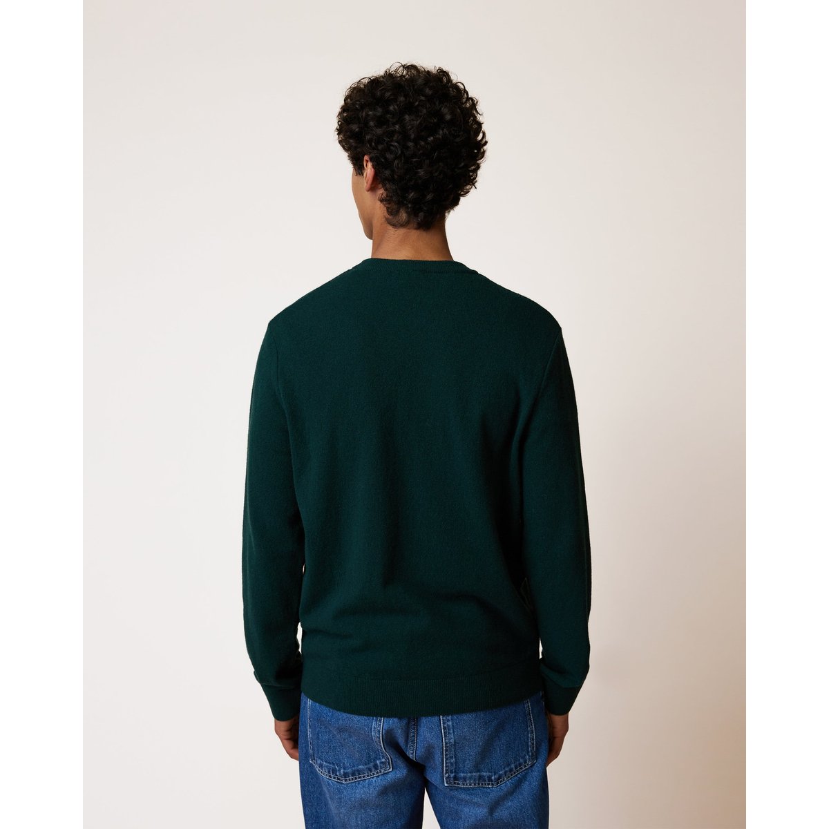 Pull en maille vert foncé, FAGUO