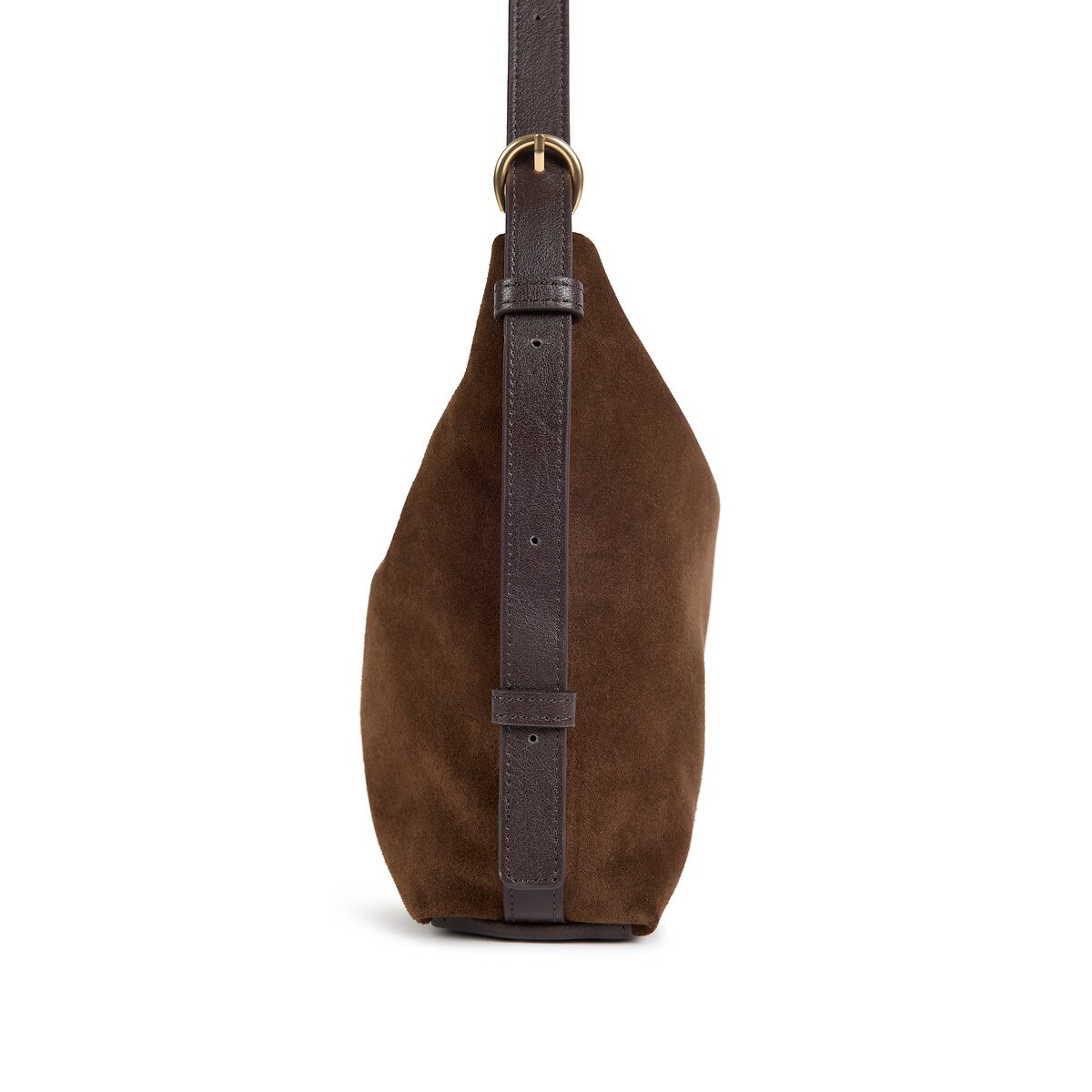 Mini Moreen Suede Shoulder Bag ebony, NAT & NIN