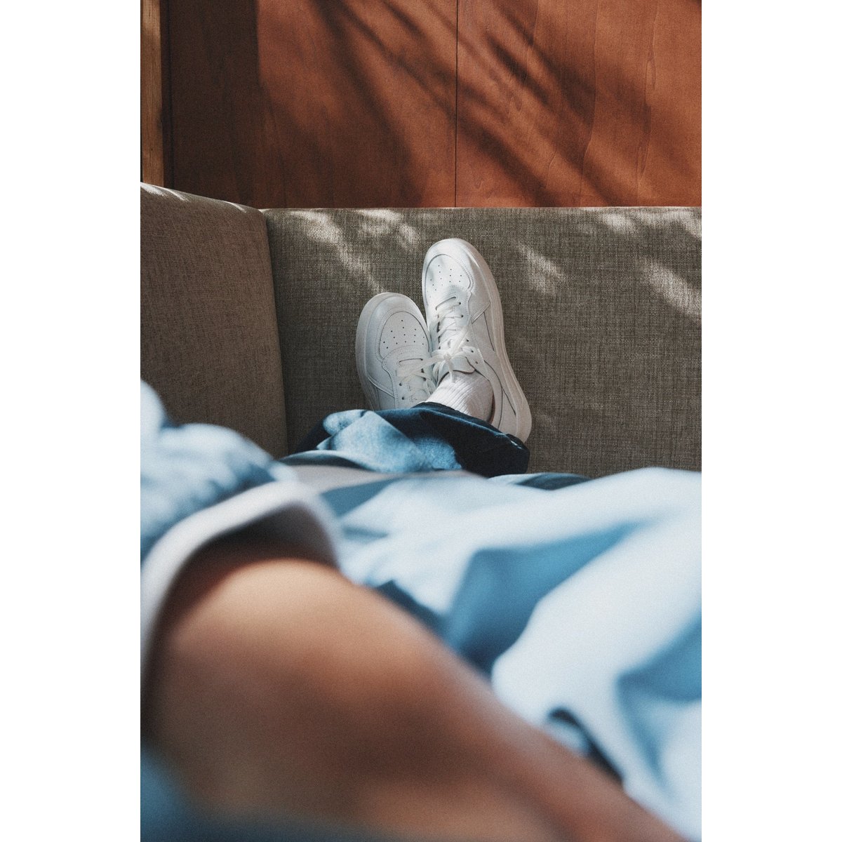 Basket cuir B8 blanc, BELLEDONNE