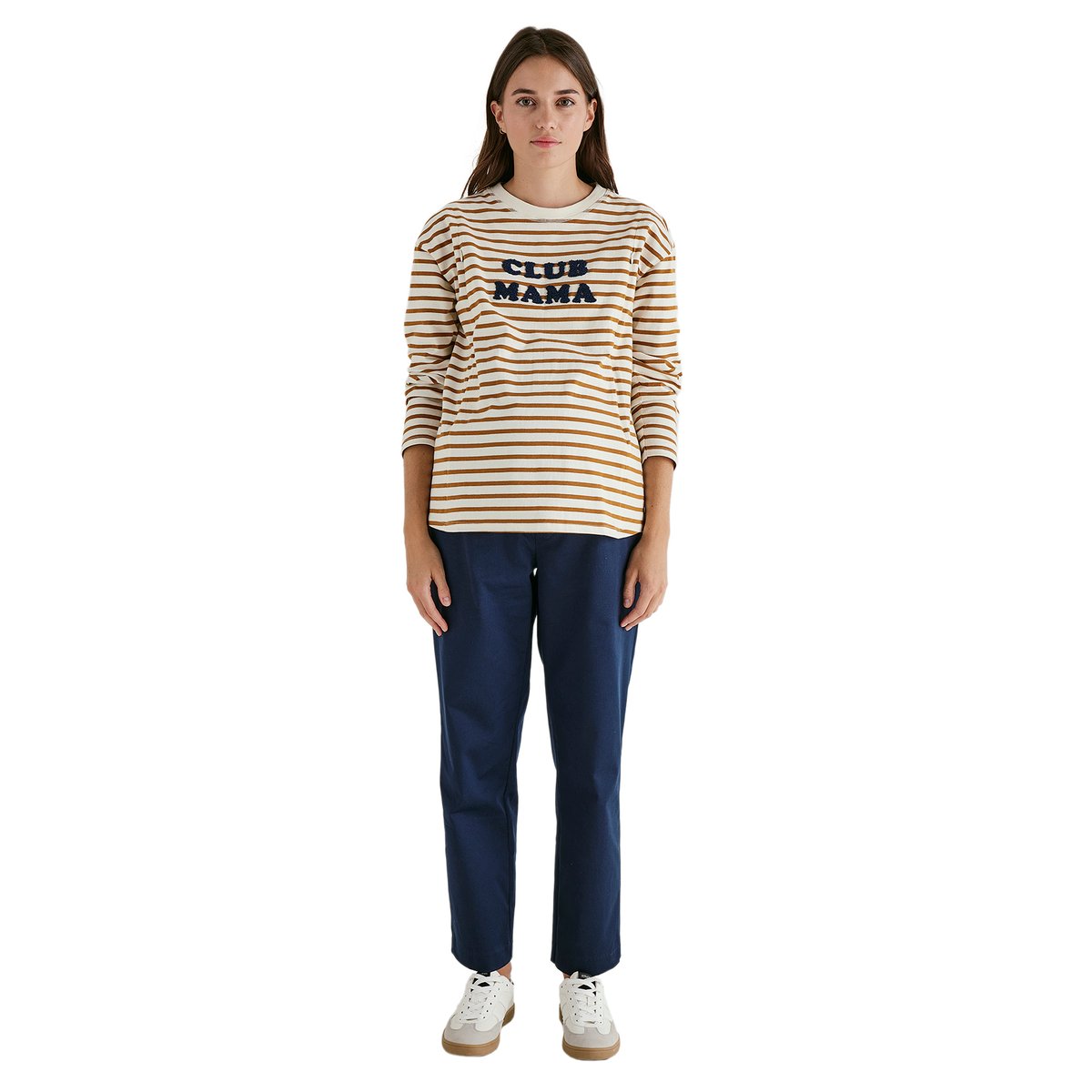 Pantalon chino de grossesse marine, VERTBAUDET