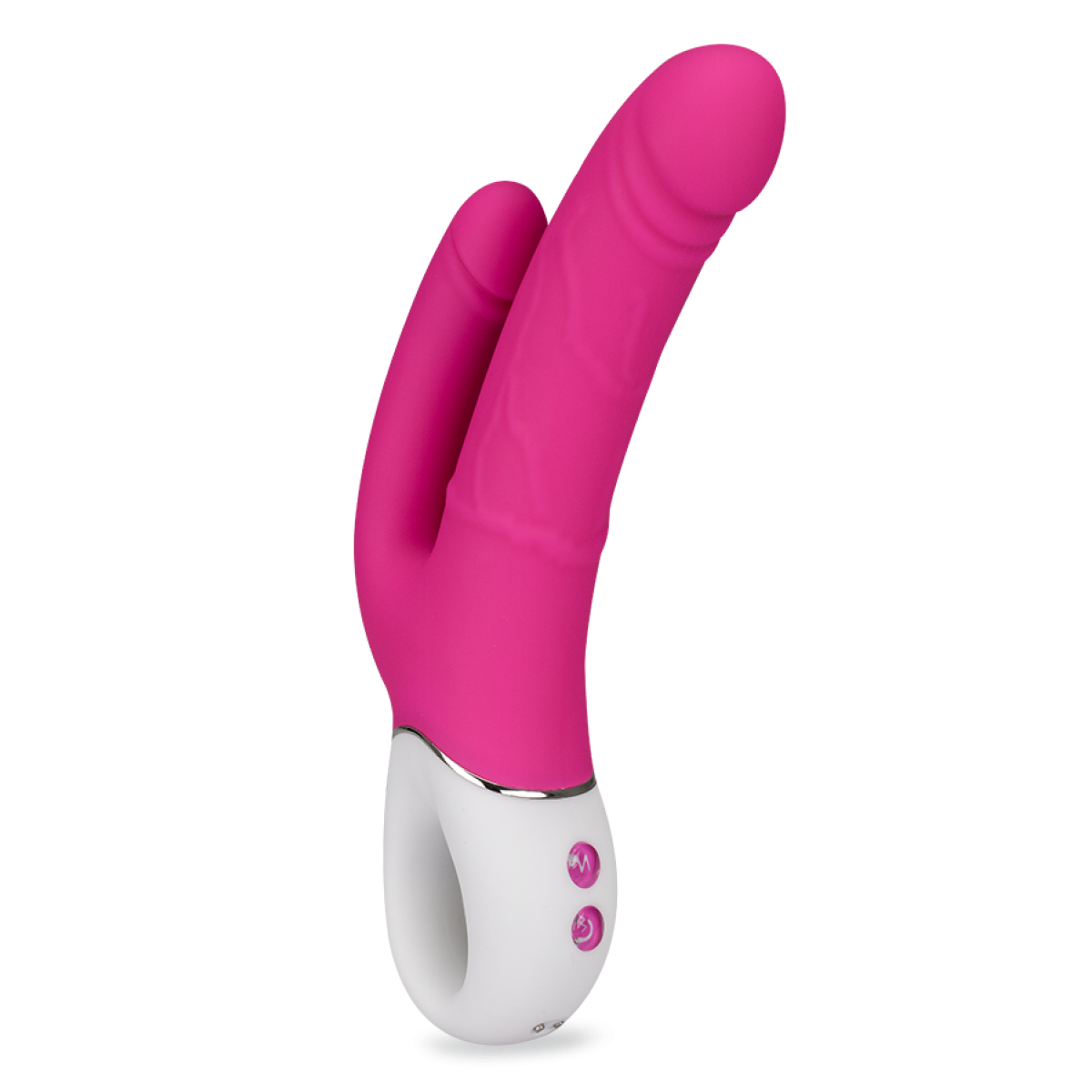 Vibromasseur puissant double gode Jakiro rose, LOVE AND VIBES