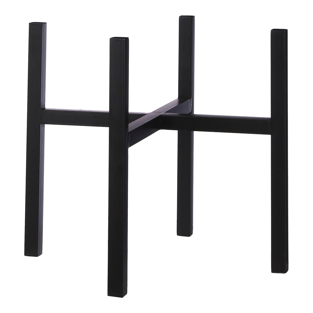Support pour plantes H40 cm ASCOT XL noir, MICA DECORATIONS
