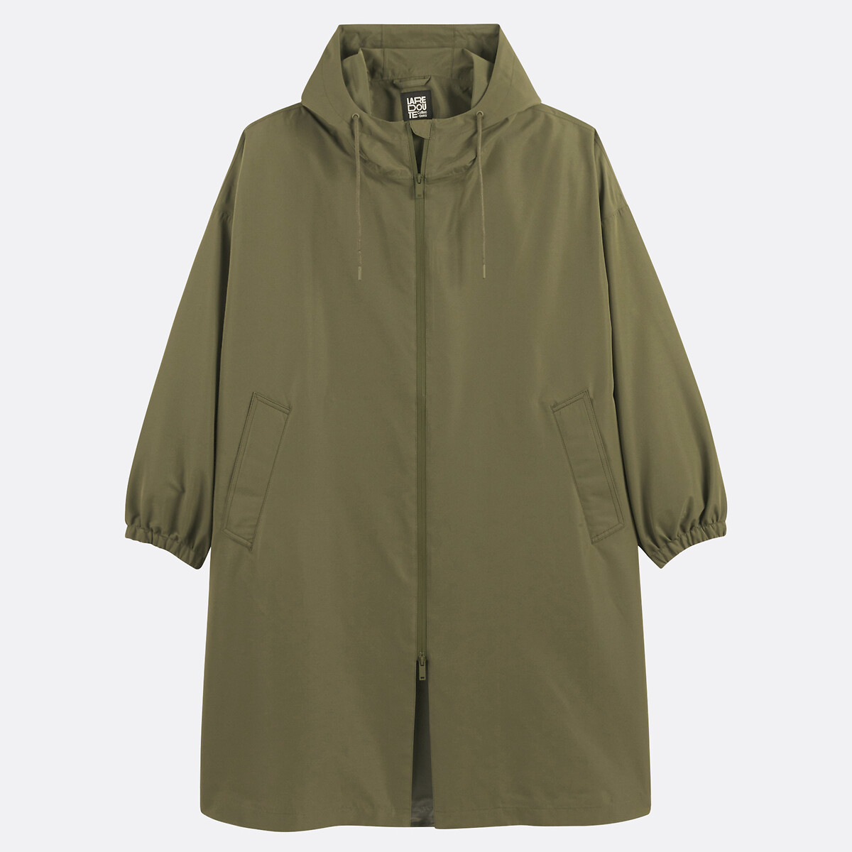 Coupe-vent long oversize vert kaki, LA REDOUTE COLLECTIONS