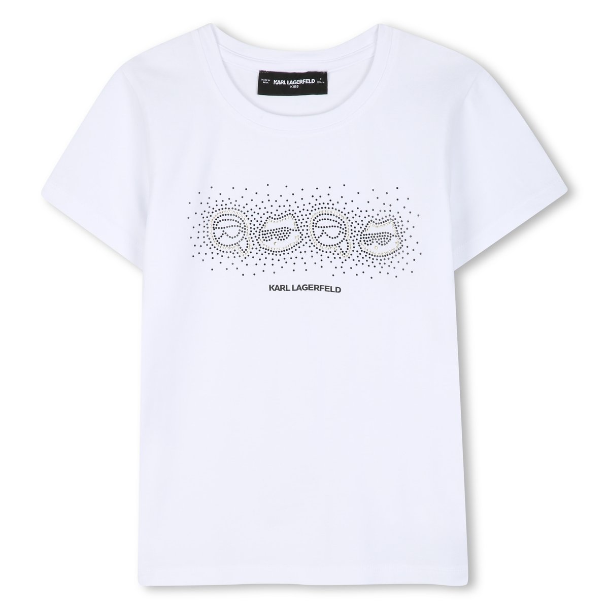 Tee-shirt manches courtes blanc, KARL LAGERFELD KIDS