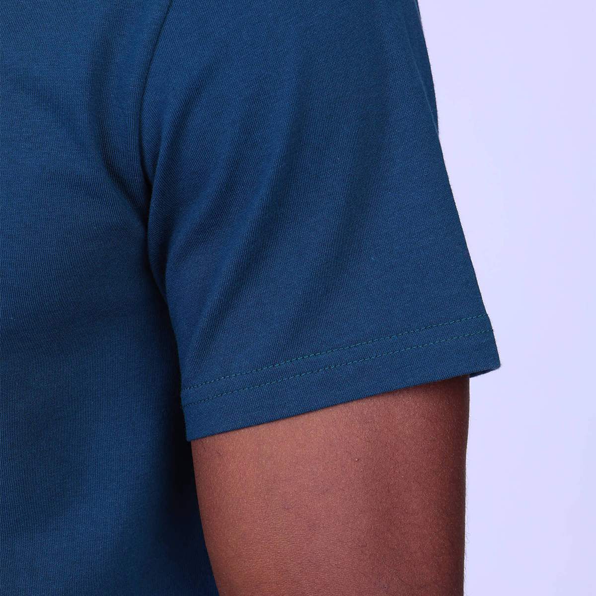 T-shirt Cédric bleu petrole, MISE AU GREEN