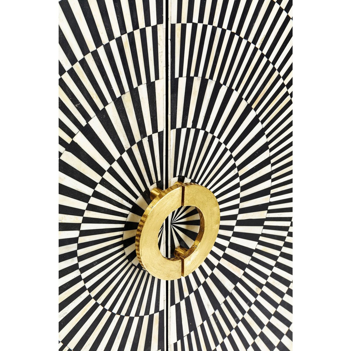 Buffet haut effet d'optique, ELECTRO noir et blanc, KARE DESIGN