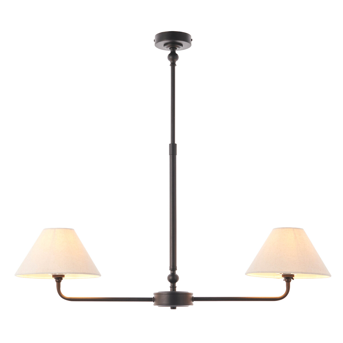 Lilith 2-Light Pendant Light with Tapered Shades black, ÉDITÉ