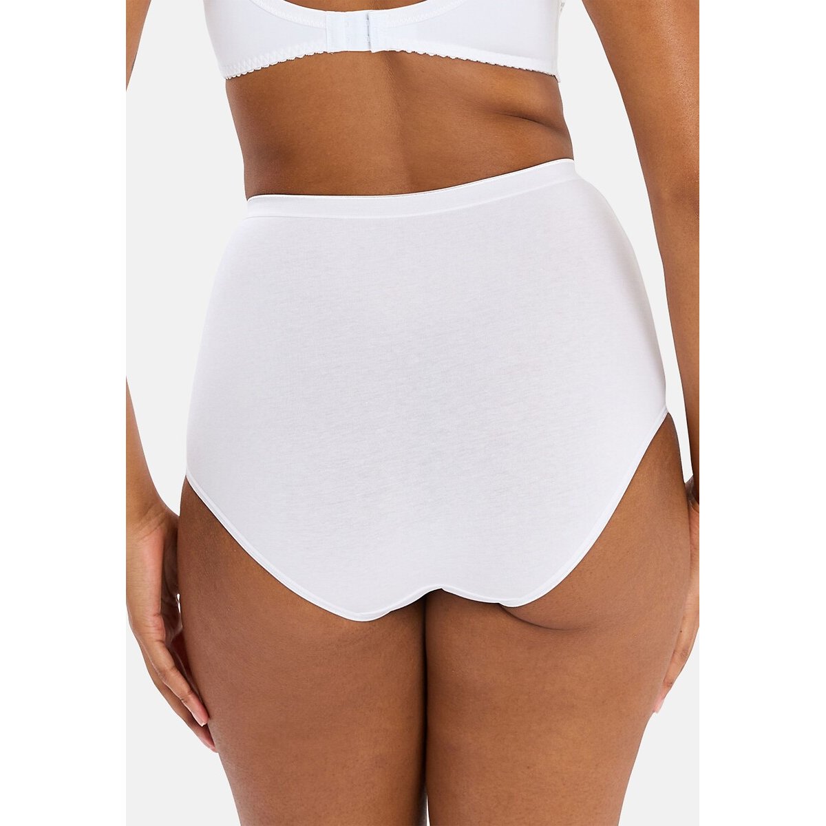 Pack of 3 Simplement Full Knickers in Organic Cotton white + white + white, SANS COMPLEXE