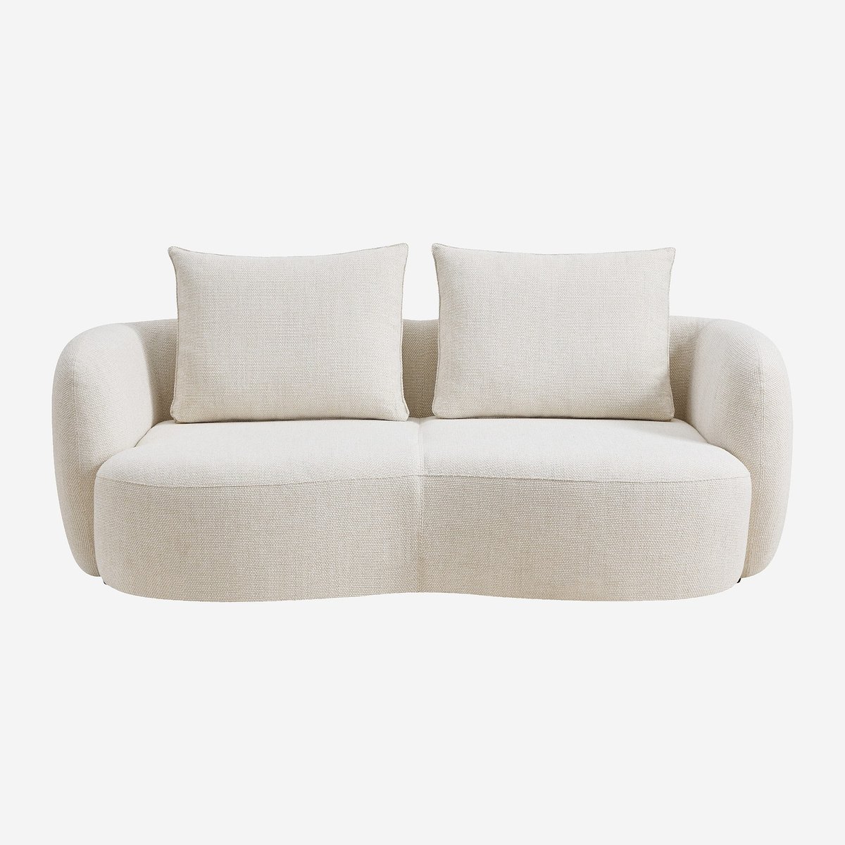 Canapé en tissu garni de plumes CAPRI beige, HABITAT