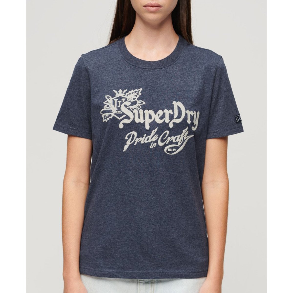 T-shirt Pride In Craft Vintage bleu marine chiné, SUPERDRY