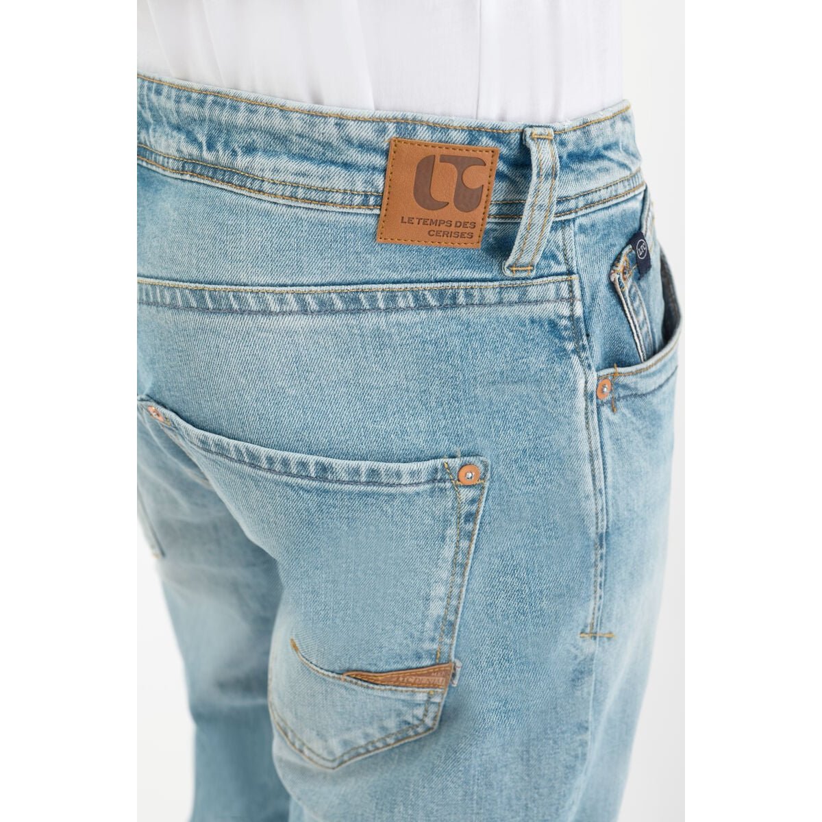 Jeans loose, large 800/60 loose , longueur 34 blue, LE TEMPS DES CERISES