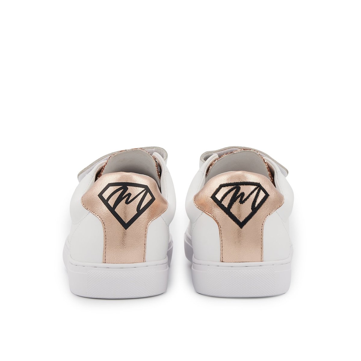 Baskets En Cuir Edith Super Mom blanc, BONS BAISERS