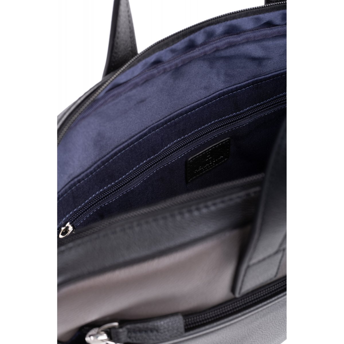 Porte-documents - 13" & A4  DUO noir/gris taupe, HEXAGONA