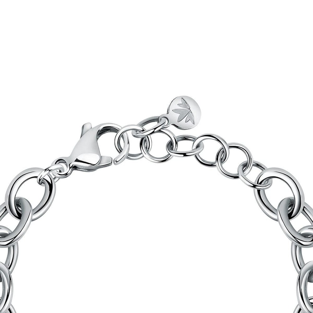 Bracelet en acier et cristal INCONTRI argent, MORELLATO