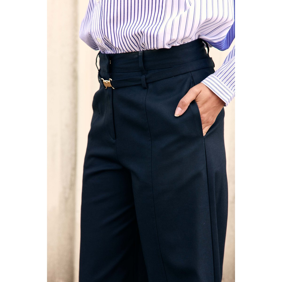 PANTALON uni PARLIN 25-marine, LA PETITE ETOILE