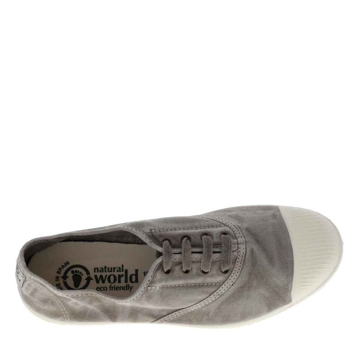 Tennis Eco-responsable Ingles Tintado gris claro, NATURAL WORLD