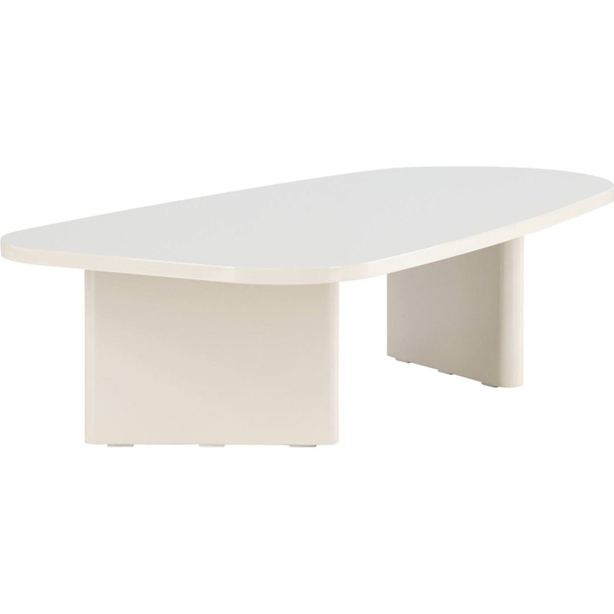 Table basse forme organique collection RITONY beige clair, RECOLLECTION