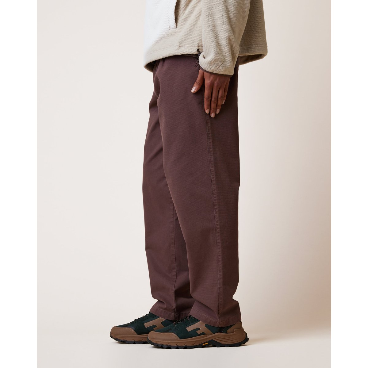 Chino en toile renforcée violet grisé, FAGUO