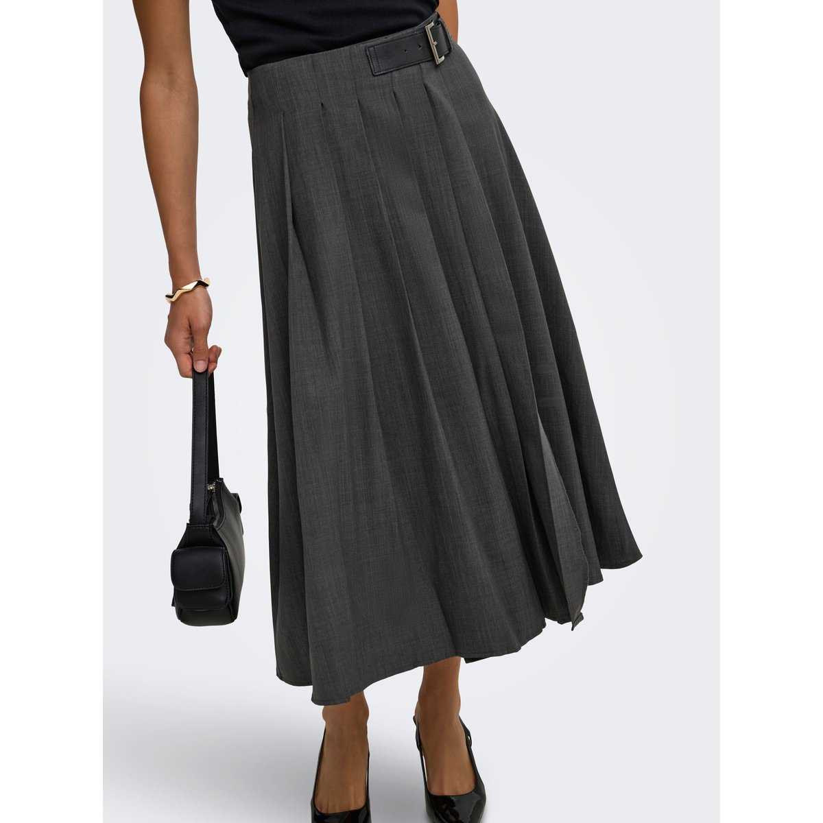 Jupe dark grey melange, JDY