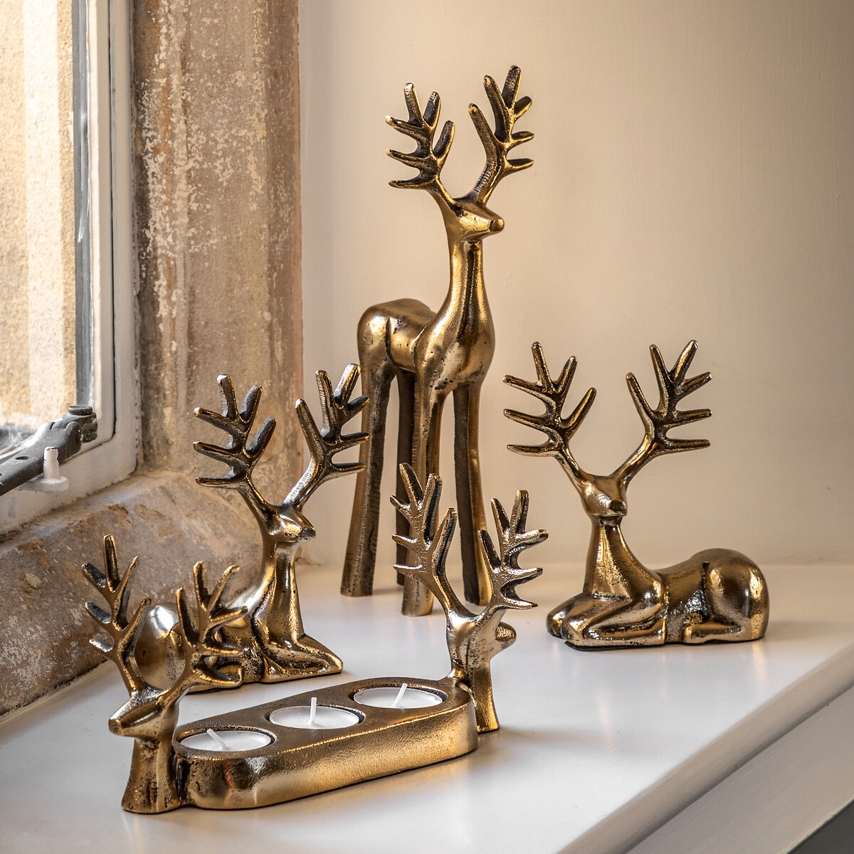 Antique Gold Stag Decoration gold-coloured, SO'HOME